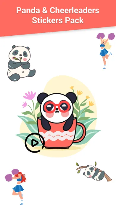 Panda & Cheerleaders Animated應用截圖