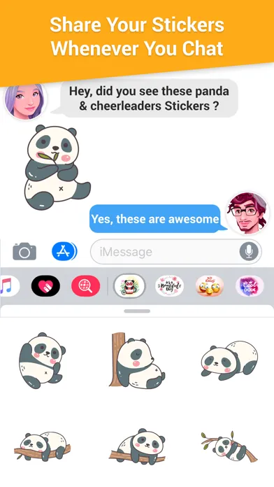 Panda & Cheerleaders Animated應用截圖