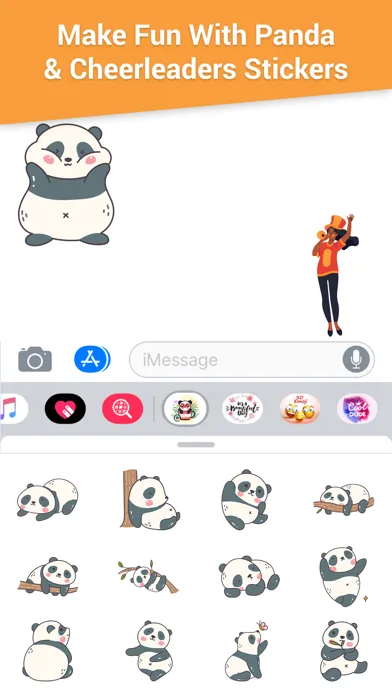 Panda & Cheerleaders Animated應用截圖