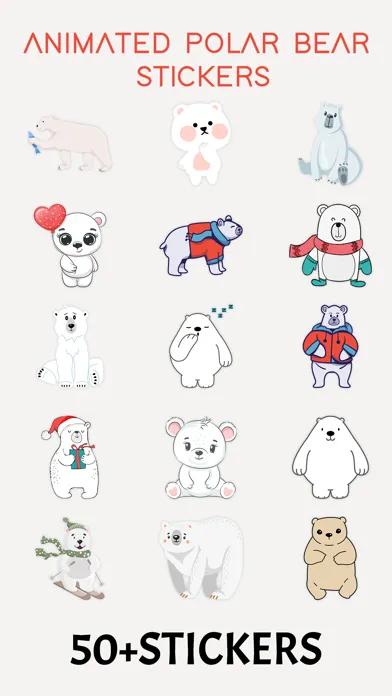 Animated Polar Bear Stickers!应用截图