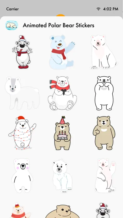 Animated Polar Bear Stickers!应用截图