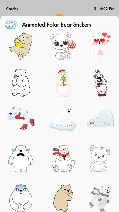 Animated Polar Bear Stickers!应用截图