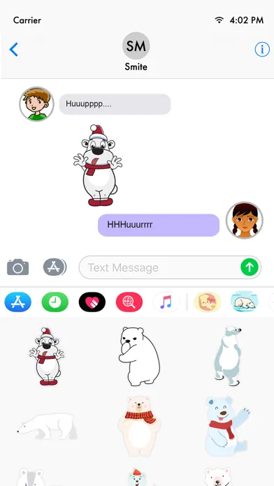 Animated Polar Bear Stickers!应用截图