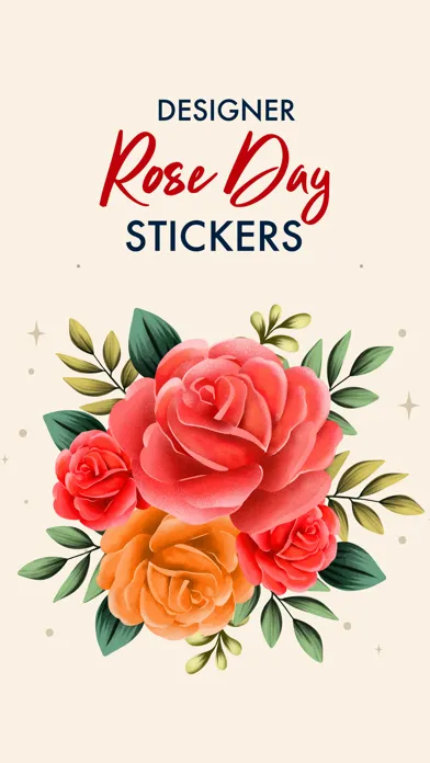 Ảnh chụp màn hình của Rose Day Stickers