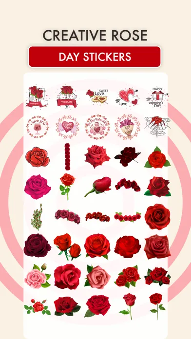 Ảnh chụp màn hình của Rose Day Stickers