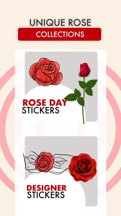 Ảnh chụp màn hình của Rose Day Stickers