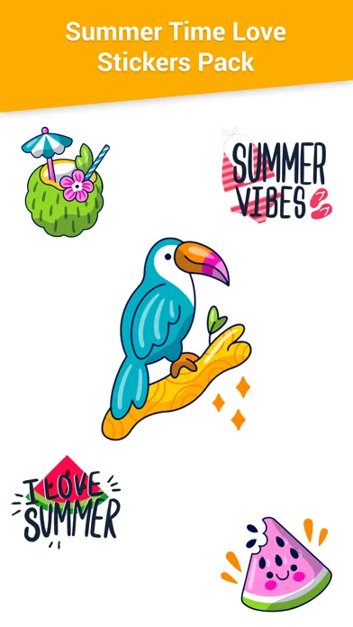Summer Time Love Emojis स्क्रीनशॉट