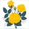 Yellow Rose Stickers