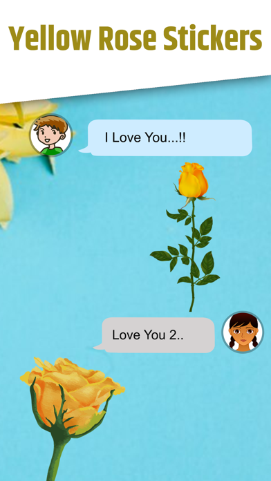Capturas de pantalla de Yellow Rose Stickers