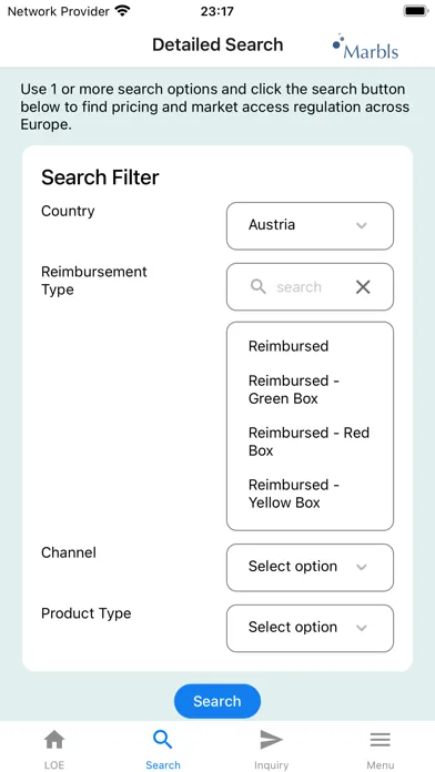 Zrzuty ekranu Loss of Exclusivity App