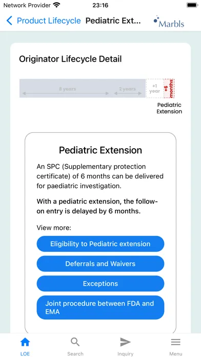 Zrzuty ekranu Loss of Exclusivity App