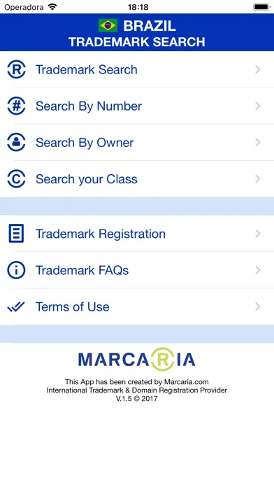 Brazil Trademark Search Tool Screenshots