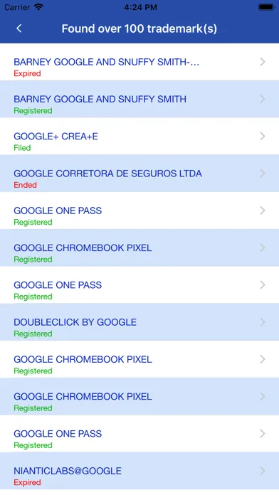 Brazil Trademark Search Tool Screenshots