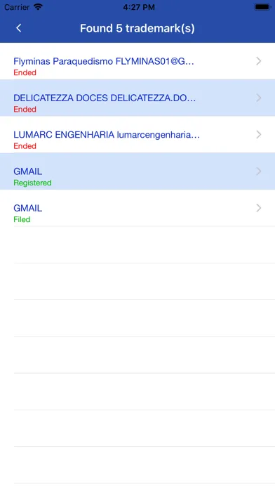 Brazil Trademark Search Tool Screenshots