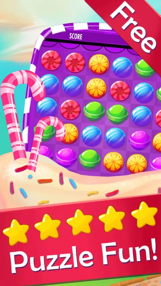 Candy Diamond 2015 - Fun Soda Pop Candies Puzzle Game For Kids Screenshots