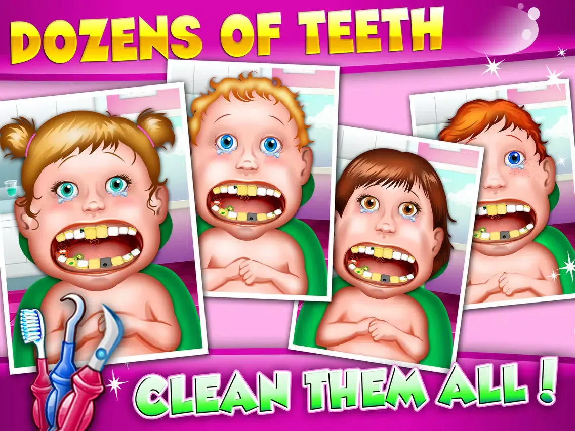 Zrzuty ekranu Dentist Baby Games For Girls - mommy's crazy doctor office & little kids teeth iPad 