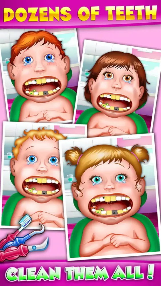 Zrzuty ekranu Dentist Baby Games For Girls - mommy's crazy doctor office & little kids teeth