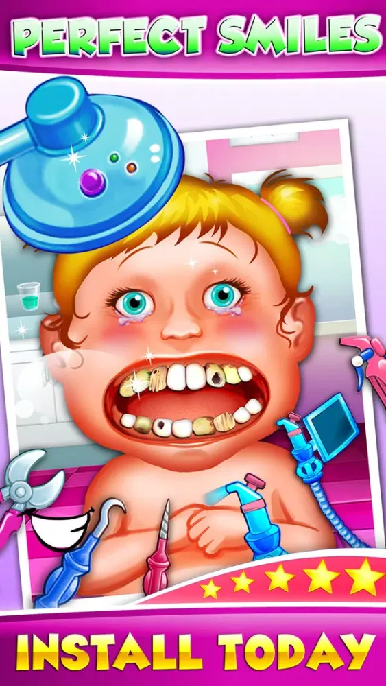 Zrzuty ekranu Dentist Baby Games For Girls - mommy's crazy doctor office & little kids teeth