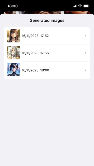 Tangkapan skrin Anime Creator