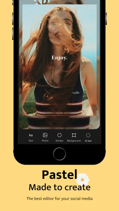 تصاویر Pastel: Fonts, stickers and AI