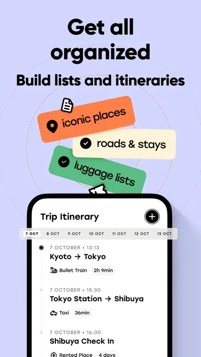 Tangkapan layar Trip Planner, Travel – Plan&Go