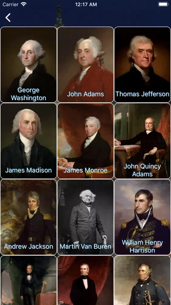 ภาพหน้าจอของ POTUS Tiles