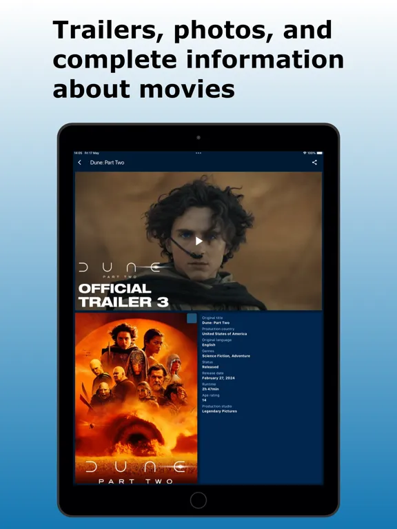 Zrzuty ekranu Movie Patrol Pro iPad 