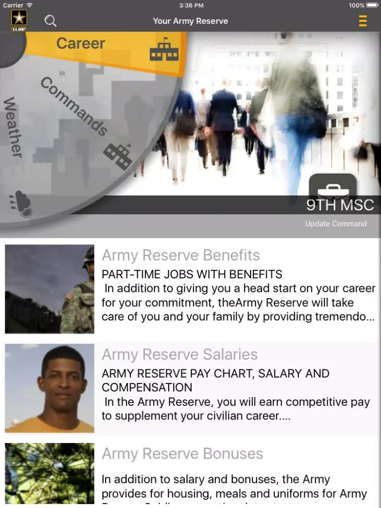 Zrzuty ekranu Your Army Reserve iPad 