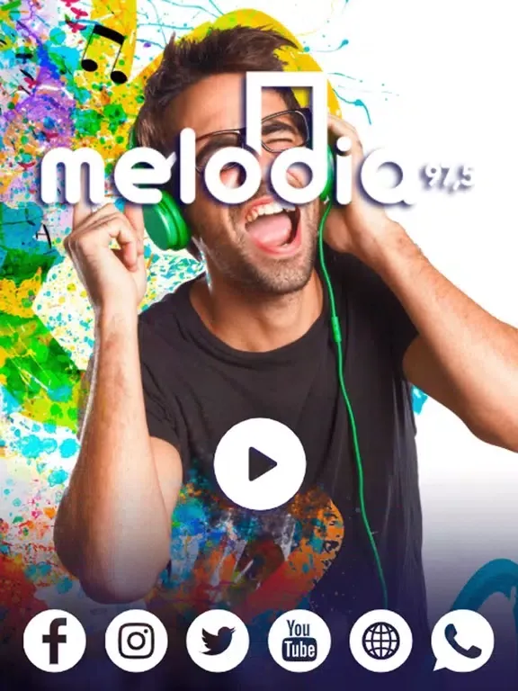 Tangkapan skrin Radio Melodia FM iPad 