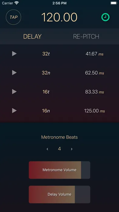 Tangkapan layar Tempus - Delay Calculator