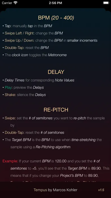 Tangkapan layar Tempus - Delay Calculator