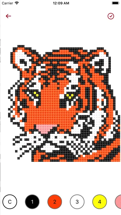 Tangkapan skrin Cross Stitch Coloring Book