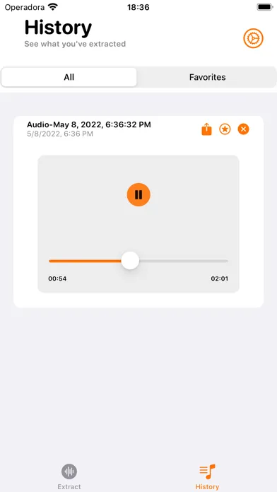 Just Audio: Extract from Video スクリーンショット