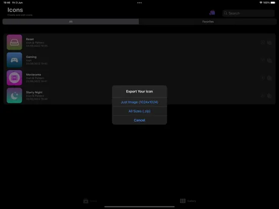 Iconery - Create Icons iPad  Screenshots