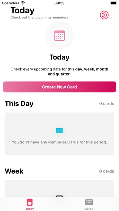 Tangkapan skrin Reminder Cards: Days/Birthdays