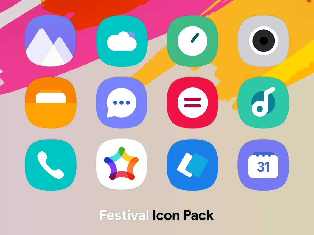 ภาพหน้าจอของ Festival Icon Pack