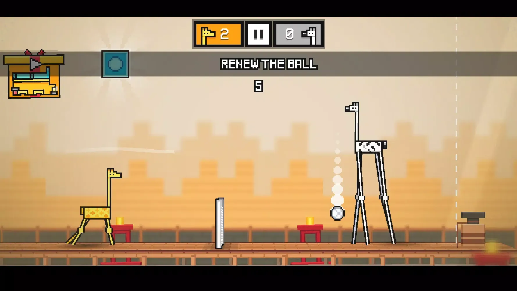 Capturas de tela do Giraffes Volleyball