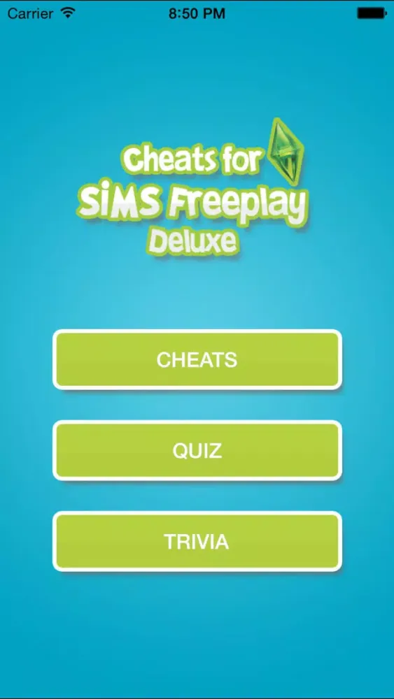 Capturas de tela do Cheats For The Sims Freeplay - Deluxe Edition