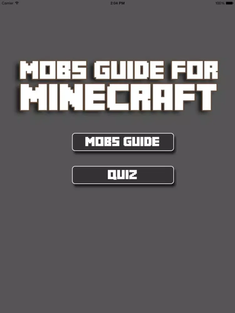 Capturas de tela do Mobs Guide For Minecraft iPad 