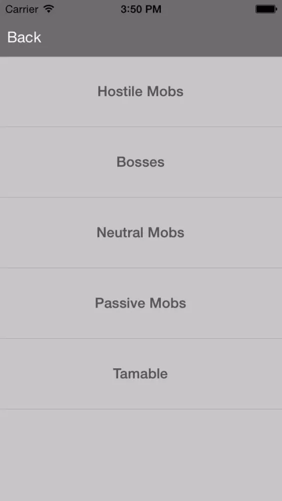 Capturas de tela do Mobs Guide For Minecraft