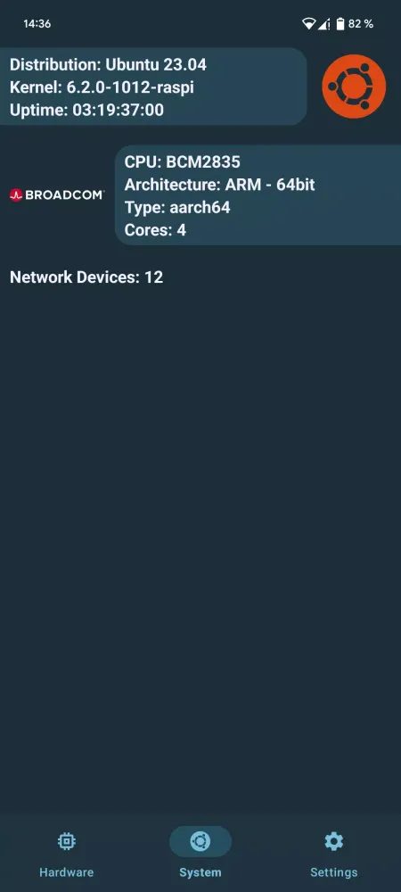 Linux Server Info Screenshots
