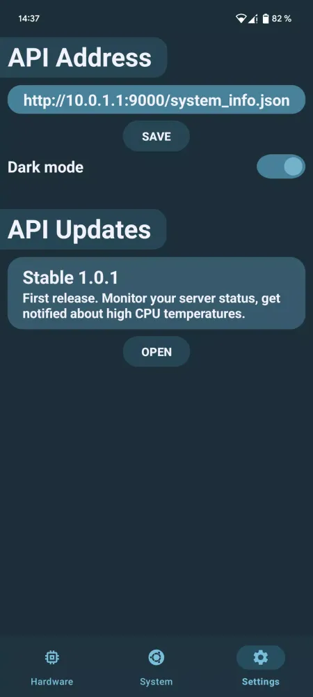 Linux Server Info Screenshots