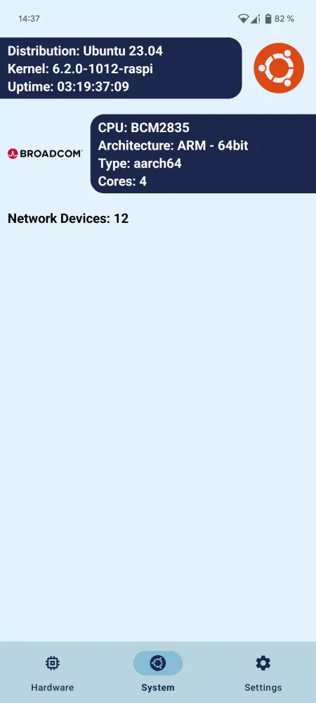 Linux Server Info Screenshots