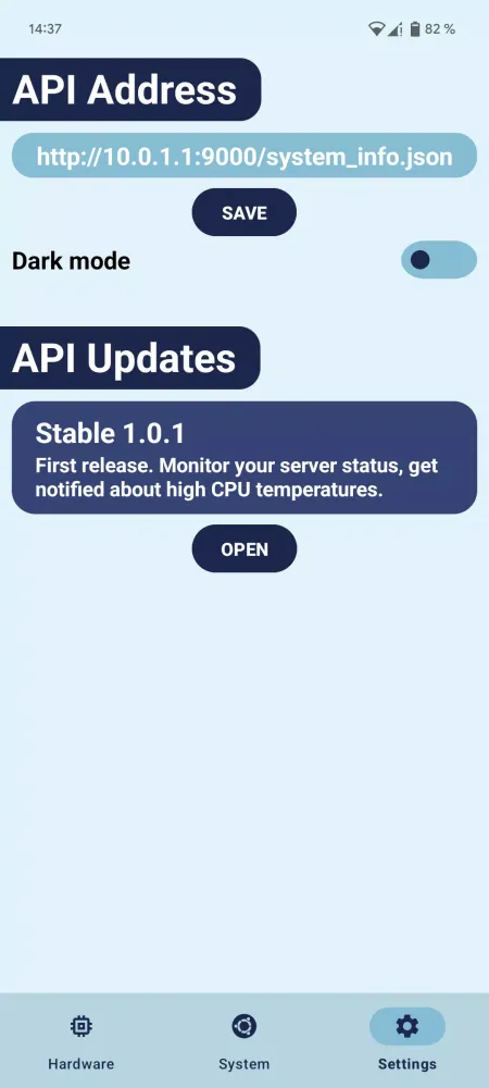Linux Server Info Screenshots