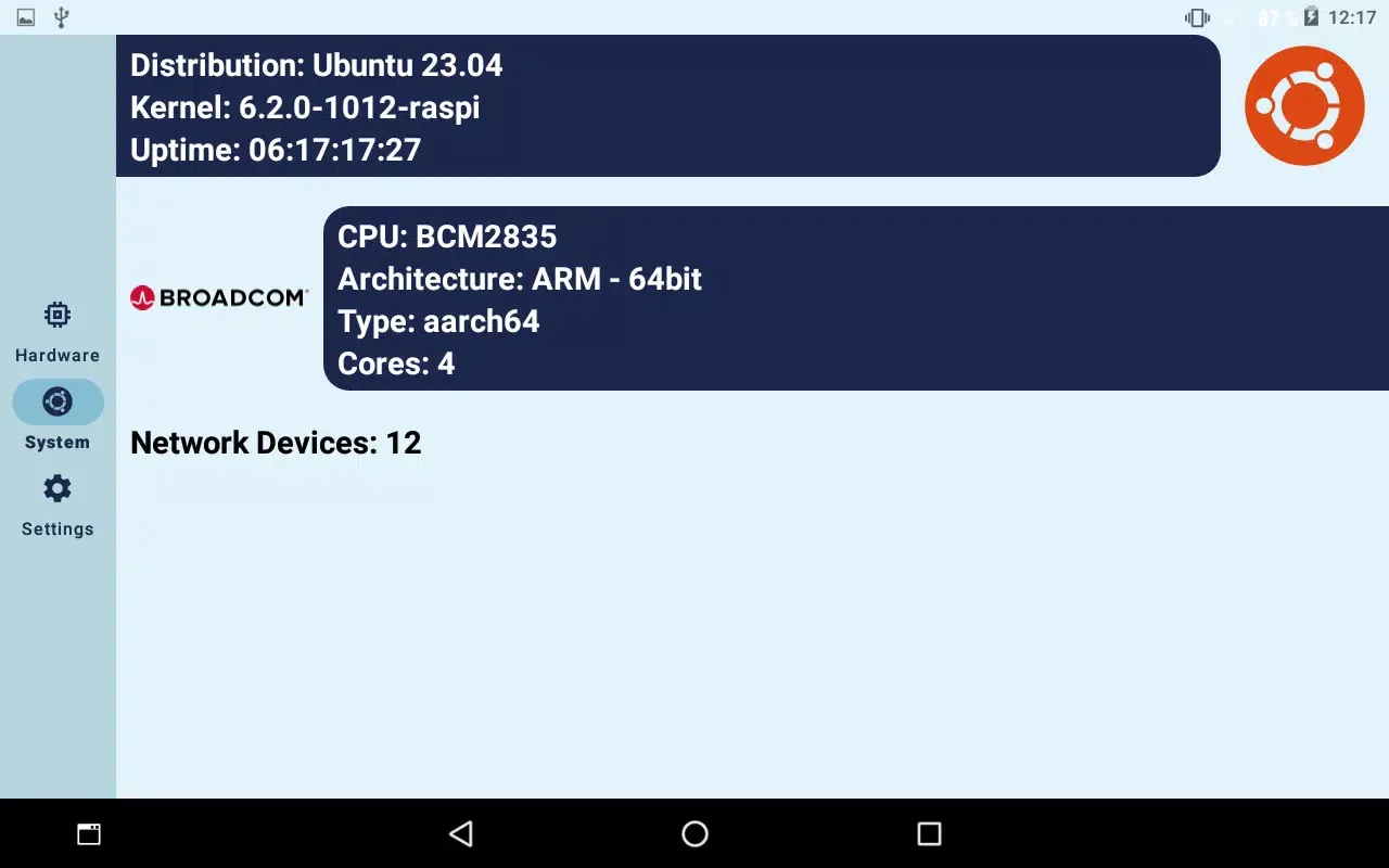 Linux Server Info Screenshots