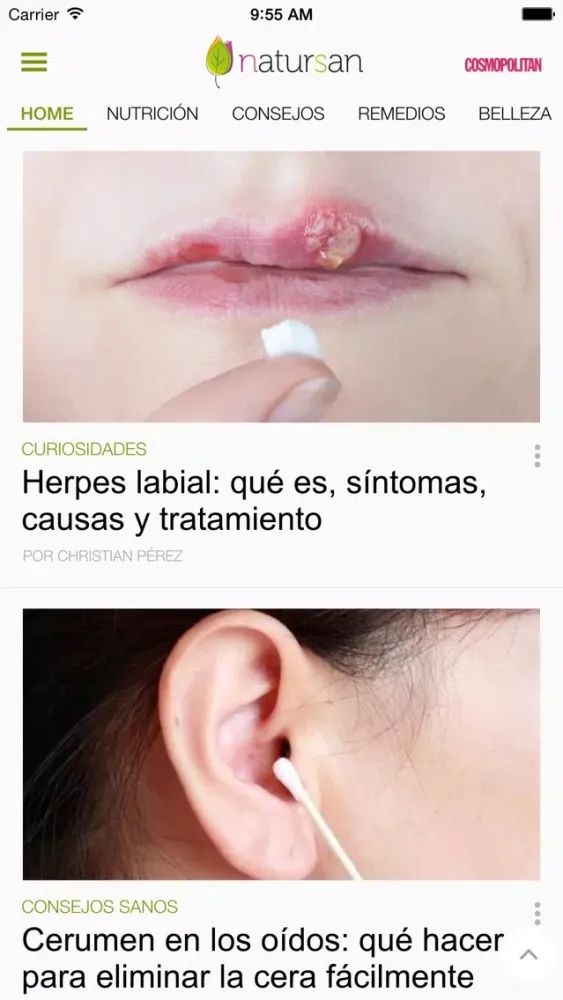 Screenshot di Natursan - Tu vida más sana y feliz