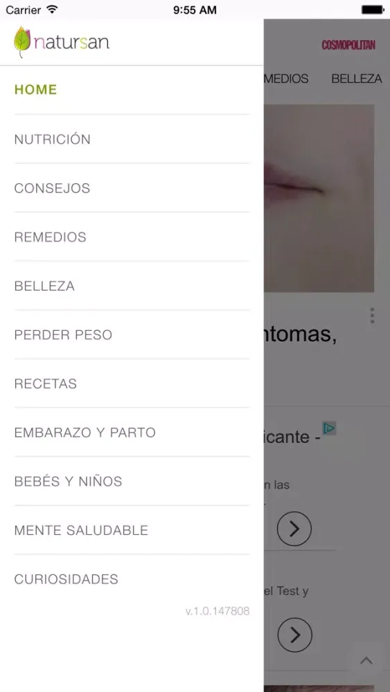 Screenshot di Natursan - Tu vida más sana y feliz