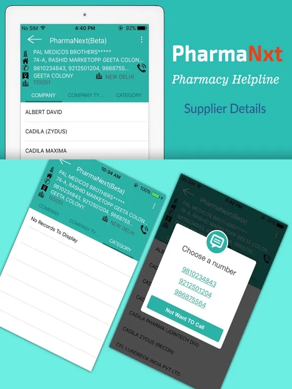PharmaNXT iPad  स्क्रीनशॉट