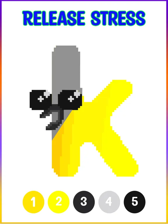 Capturas de pantalla de Alphabets Pixel Art No. Color iPad 