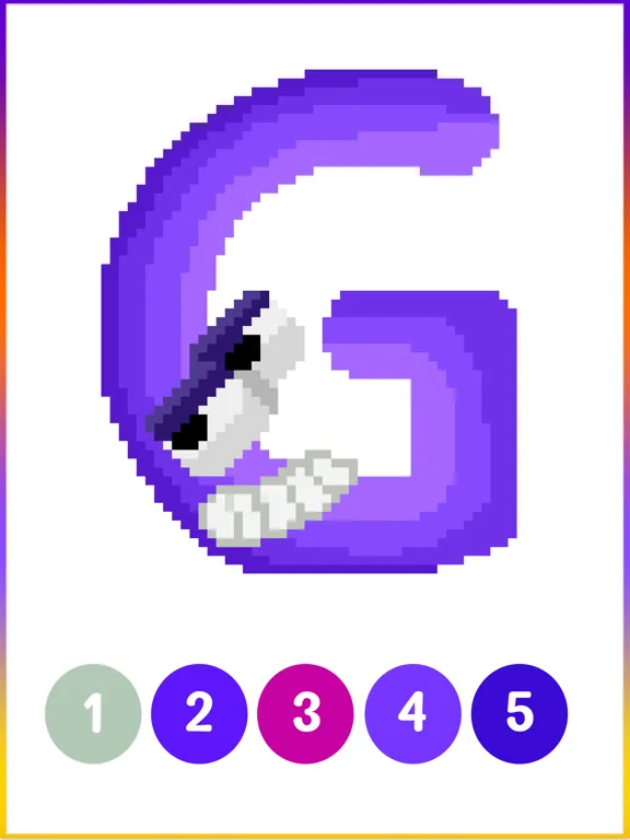 Capturas de pantalla de Alphabets Pixel Art No. Color iPad 